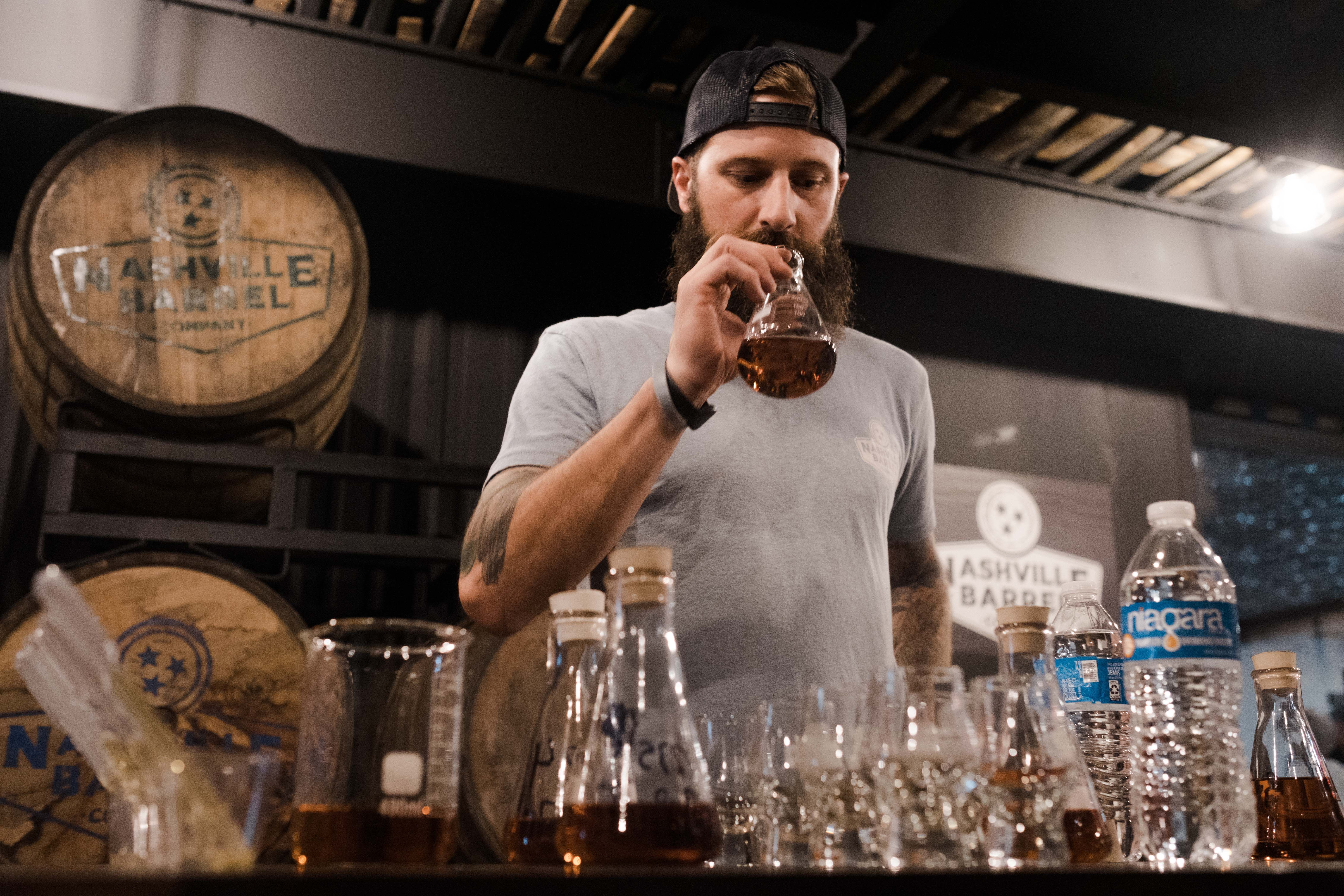 Blend your own whiskey session at Nashville Barrel Company Nashville distillery