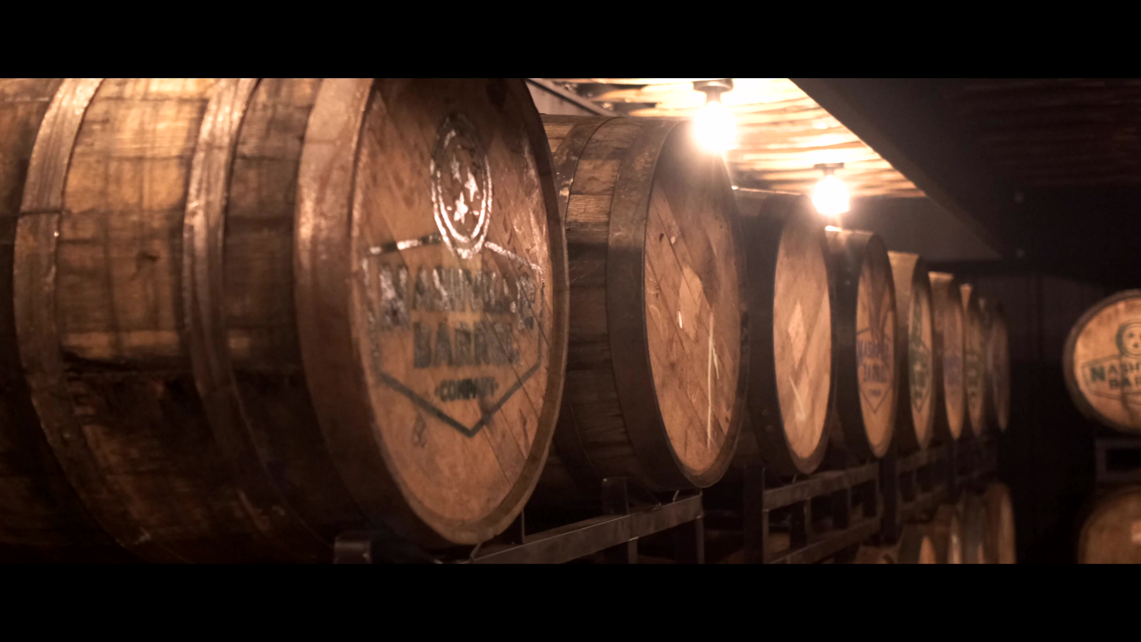 Interior of Nashville Barrel Company craft distillery near downtown Nashville