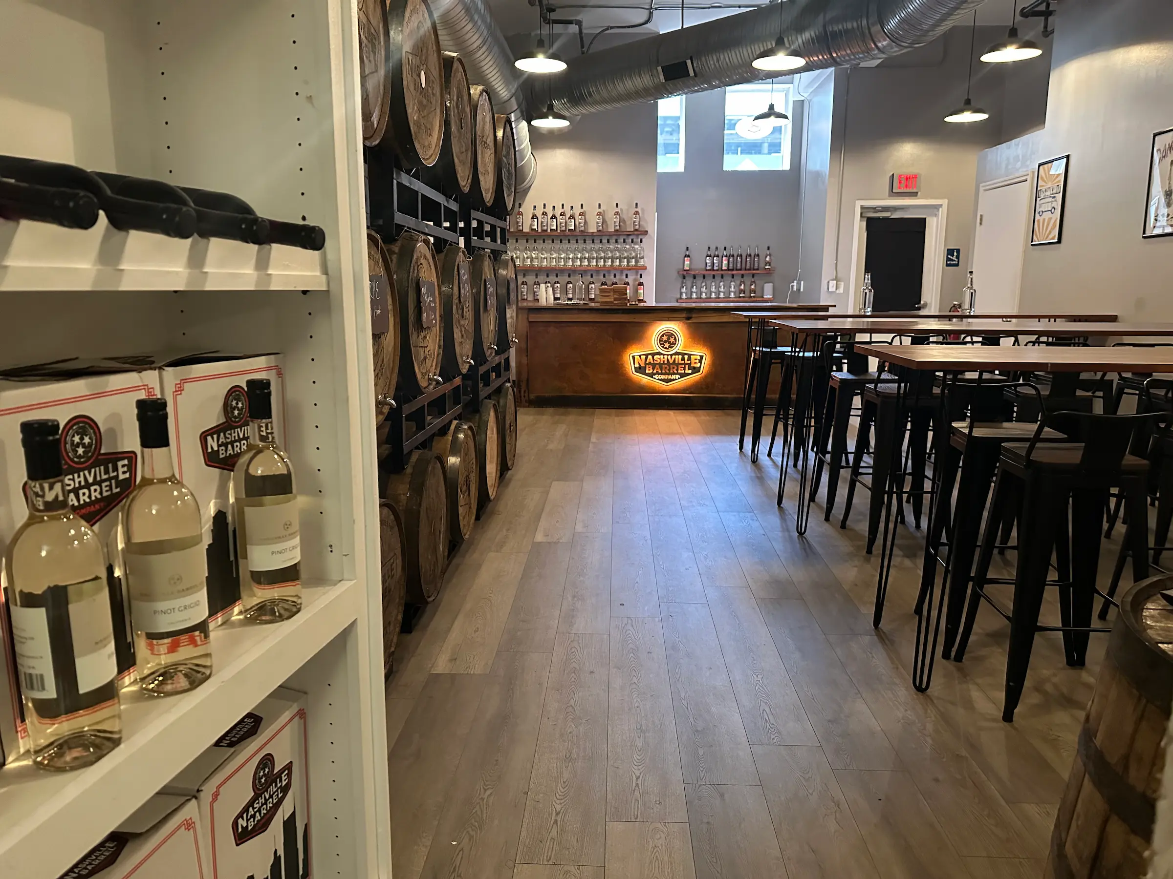 Speakeasy room at Nashville Barrel Company downtown tasting room