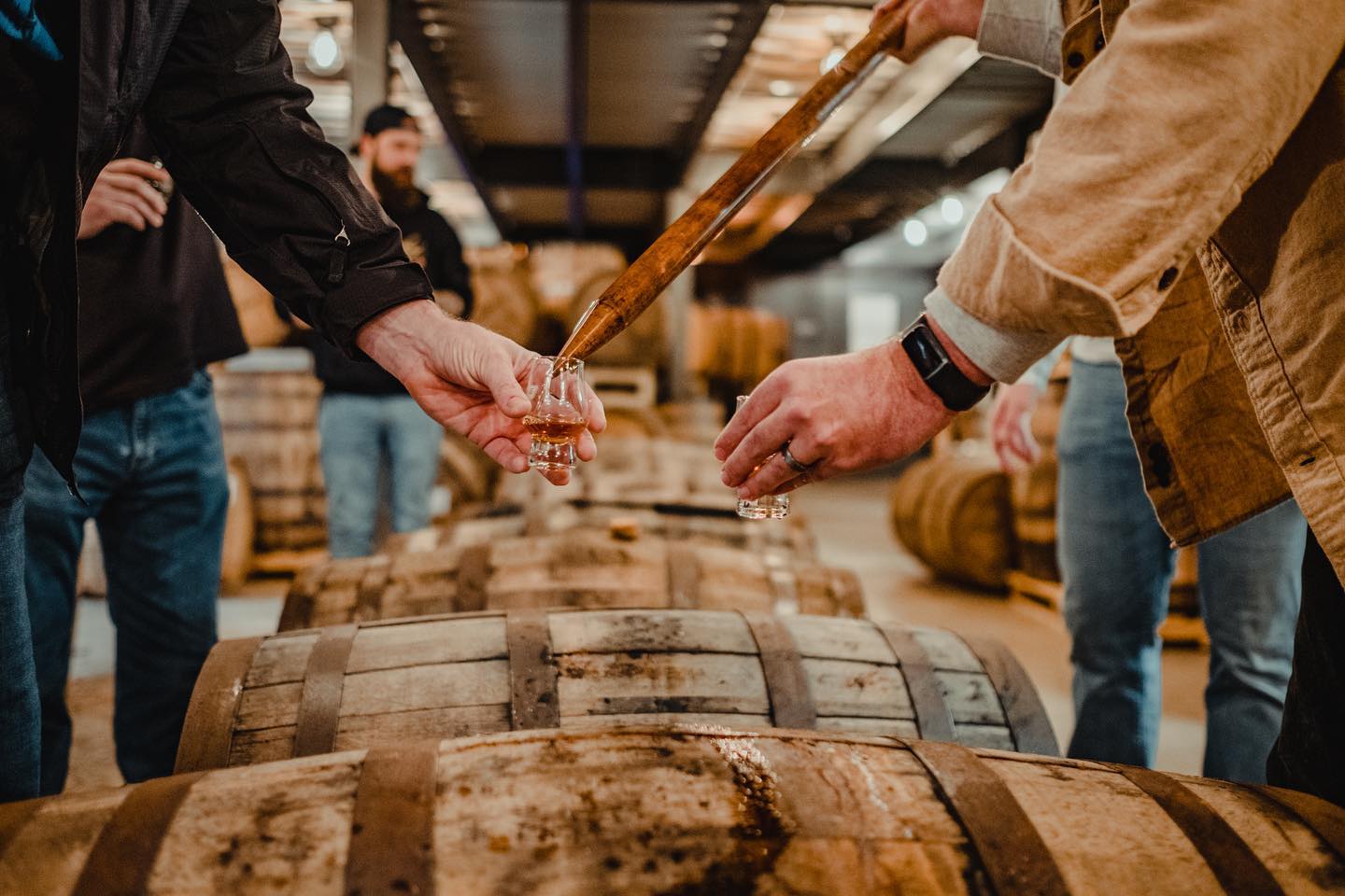 Award-winning whiskey flight tasting at Nashville Barrel Company